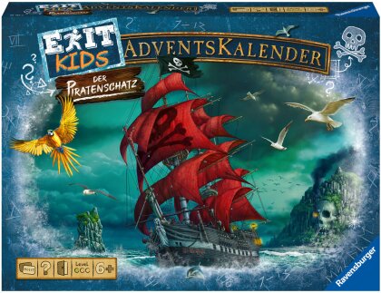 Adventskalender Mystery Kids, d - Der Piratenschatz, 24 Rätsel,