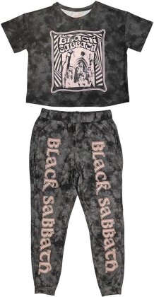 Black Sabbath Ladies Pyjamas - Psycho (Charcoal Grey)
