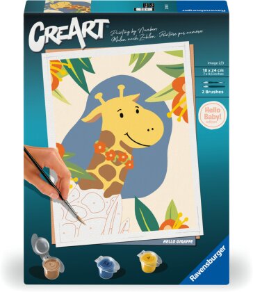 Ravensburger CreArt - Malen nach Zahlen 23903 - Hello Giraffe - Erwachsene ab 12 Jahren