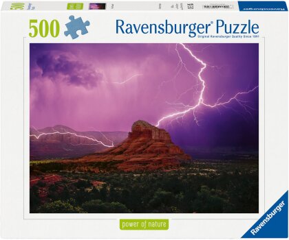 Ravensburger Puzzle 12000779 - Pinke Gewitterstimmung - 500 Teile Puzzle für Erwachsene ab 12 Jahren