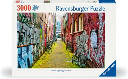 Ravensburger Puzzle 12000807 - Street Art in Amsterdam - 3000 Teile Puzzle für Erwachsene ab 14 Jahren