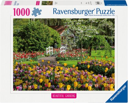 Ravensburger Puzzle 12000851, Beautiful Gardens - Keukenhof Gardens, Niederlande - 1000 Teile Puzzle für Erwachsene und Kinder ab 14 Jahren
