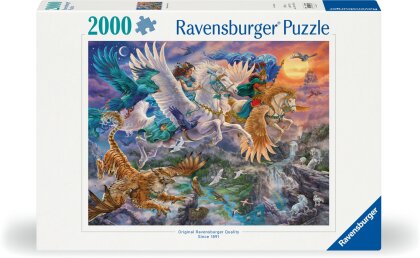 Ravensburger Puzzle 12000806 - Auf dem Pegasus durch die Lüfte - 2000 Teile Puzzle für Erwachsene ab 14 Jahren