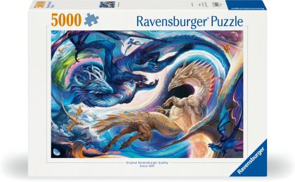 Ravensburger Puzzle 12000813 - Gigantisches Drachenfest zur Tages- und Nachtstunde - 5000 Teile Puzzle für Erwachsene ab 14 Jahren