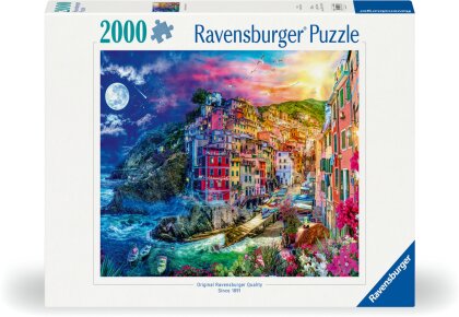 Ravensburger Puzzle 12000803 - Farbenfrohe Cinque Terre - 2000 Teile Puzzle für Erwachsene ab 14 Jahren