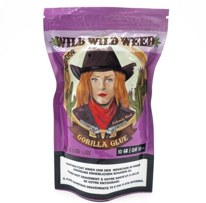 Wild Wild Weed Gorilla Glue (30g) - Outdoor (CBD:<20%, THC:<1%)