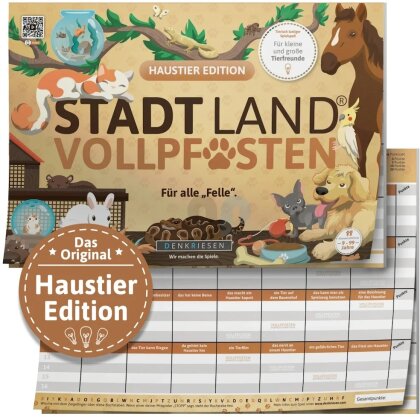 STADT LAND VOLLPFOSTEN® A4 - HAUSTIER Edition - Für alle "Felle"