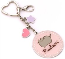 Pusheen The Cat: Pink Name - Keyring With Mini Charms