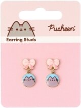 Pusheen The Cat: Pink Bows - Drop Earrings