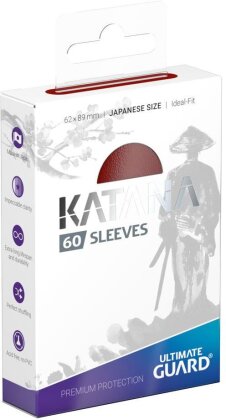 Protèges Cartes 60 pièces - Katana - Small - Rouge