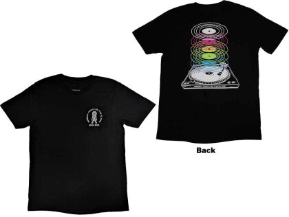 Calvin Harris Unisex T-Shirt - Record Back (Black) (Back Print & Ex-Tour)