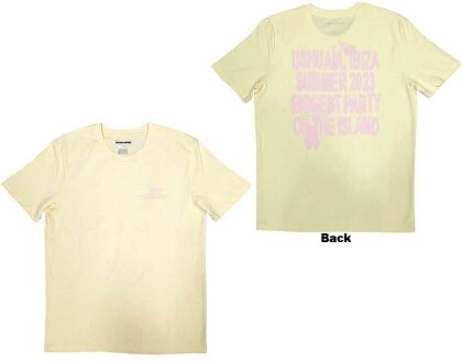 Calvin Harris Unisex T-Shirt - Summer '23 (Yellow) (Back Print & Ex-Tour)