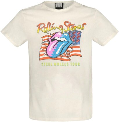 The Rolling Stones: Steel Wheels - Amplified Vintage T-Shirt