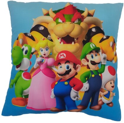 Super Mario - Coussin double face Mario et ses amis (40x40cm)