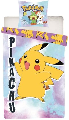 Pokémon - Parure de lit en microfibre Pikachu II (200x140cm + 63x63cm)