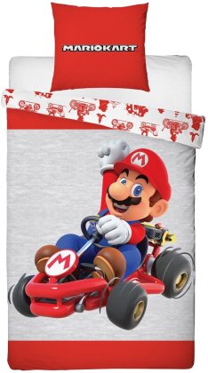 Mario Kart - Parure de lit en microfibre Mario (200x140cm + 63x63cm)