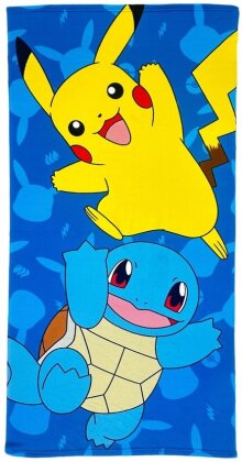 Pokémon: Pikachu And Squirtle - Microfiber Beach Towel (140x70cm)