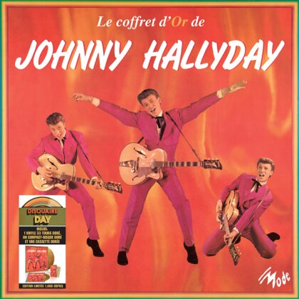 Johnny Hallyday - La Coffret D'or (LP + CD + Audio cassette)