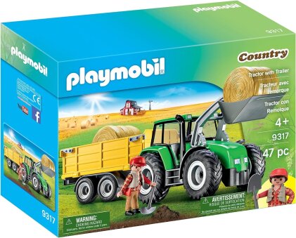 Playmobil 9317 - Tracteur avec remorque