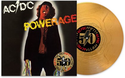 AC/DC - Powerage (2024 Reissue, 50 Years Of Rock And Roll, Sony, Gold Nugget Vinyl, LP)