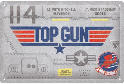 Top Gun - Aircraft 20x30cm Blechschild