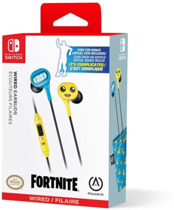 Powera Wired Earbuds For Nsw - Fortnite - Peely