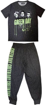 Green Day Unisex Pyjamas - Drips (Black)