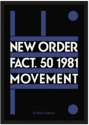 New Order Standard Woven Patch - Fact 50
