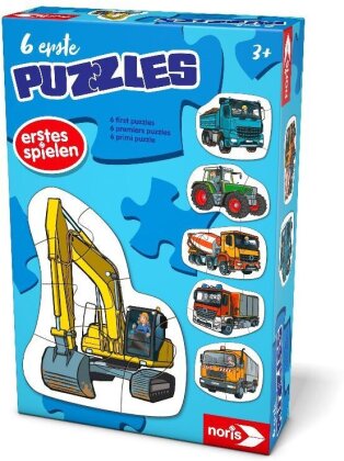 6 erste Puzzles Fahrzeuge
