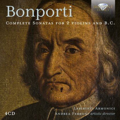 Andrea Ferroni, Labirinti Armonici & Francesco Antonio Bonporti (1672-1749) - Complete Sonatas for 2 Violins and B.C. (4 CD)
