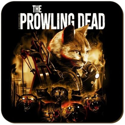 Horror Cats: The Prowling Dead - Coaster