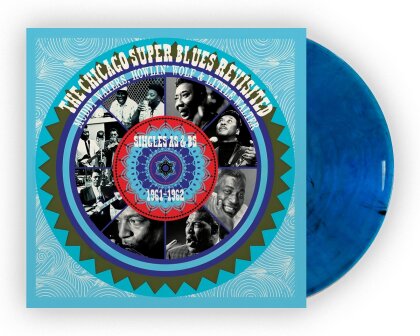 Muddy Waters & Howlin Wolf - Chicago Super Blues Revisited (Jasmine Records, Blue Vinyl, LP)