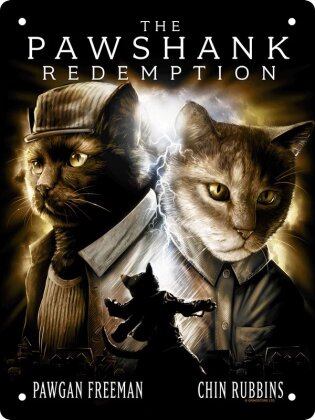 Horror Cats: The Pawshank Redemption - Mini Tin Sign