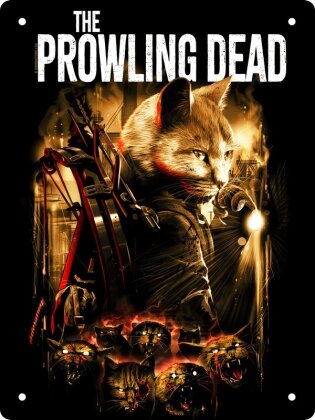 Horror Cats: The Prowling Dead - Mini Tin Sign