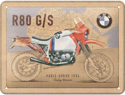 BMW - R 80 G/S Paris Dakar Blechschild