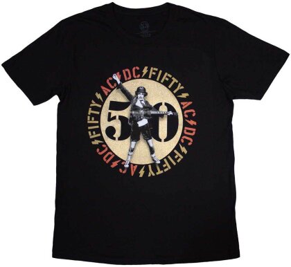 AC/DC Unisex T-Shirt - Gold Emblem