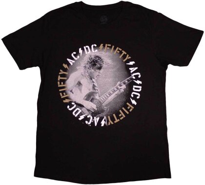 AC/DC Unisex T-Shirt - Angus Live (Black)