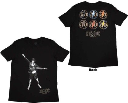 AC/DC Unisex T-Shirt - Emblems (Back Print)