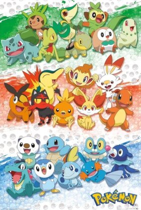 Pokémon: First Partners - Maxi Poster Laminated