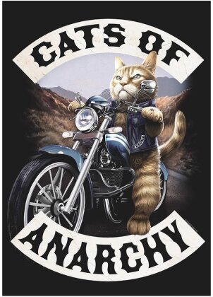 Horror Cats Cats Of Anarchy - Laminated Mini Poster