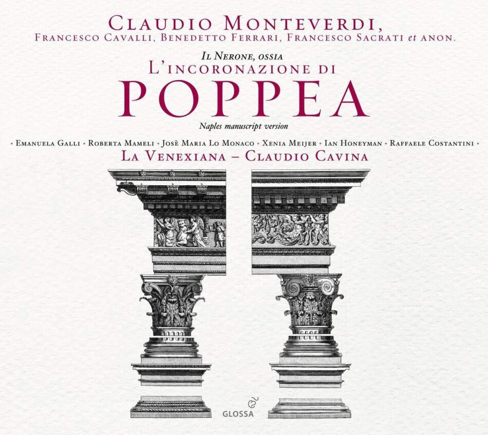 La Venexiana, Claudio Monteverdi (1567-1643) & Claudio Cavina - L'Incoronazione di Poppea (Fassung Neapel 1651) CD + Buch