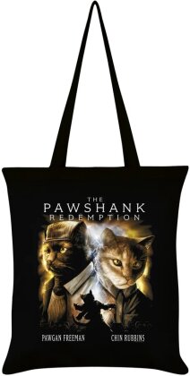 Horror Cats The Pawshank Redemption Black Tote Bag