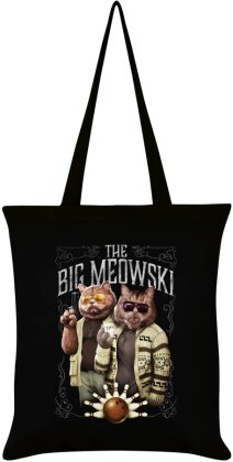 Horror Cats The Big Meowski Black Tote Bag