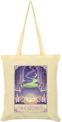 Deadly Tarot Awakening - The Cauldron Cream Tote Bag