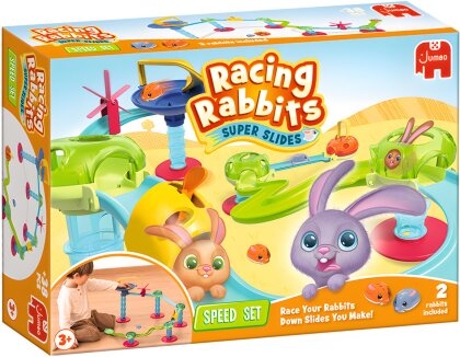 Racing Rabbits Speed Set - Rutschbahn mit Hindernissen
