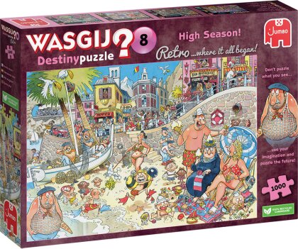Puzzle Wasgij Retro Original 8 - High Season, 1000 Teile,