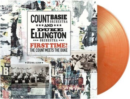 Count Basie Orchestra & Duke Ellington - First Time! The Count Meets The Duke (2024 Reissue, Vinyl Passion, Orange/White Vinyl, LP)