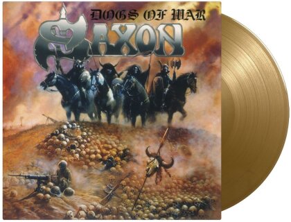 Saxon - Dogs Of War (Music On Vinyl, 2024 Reissue, Édition Limitée, Gold Colored Vinyl, LP)
