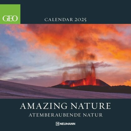GEO - Amazing Nature 2025 Wandkalender 30x30 cm - Fotokalender für Naturliebhaber mit atemberaubenden Landschaftsfotografien - Inspirierende Naturschönheiten in hochwertigem Druck