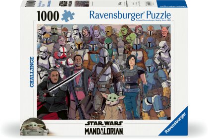 Ravensburger Puzzle 12000536 - Challenge Star Wars Mandalorian - 1000 Teile Puzzle für Erwachsene und Kinder ab 14 Jahren